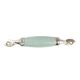 Sage Green Crackle Small Ceramic Silver Door Handles